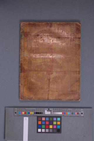 Metallic paper (gold alloy), left side, full cover