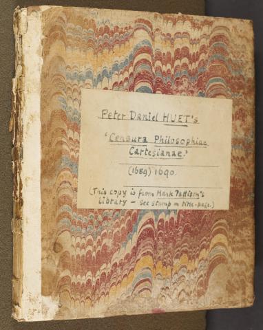 Wide Comb trough-marbled paper, left cover (A.659)
