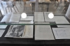 Photograph of archive material exhibited at Anarchive