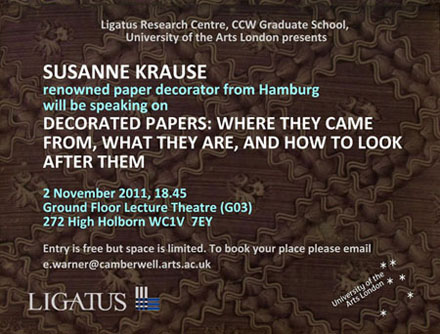 Decorated Paper Lecture by Susanne Krause Decorated Paper Lecture by Susanne Krause