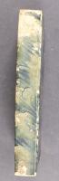 Brush-patterned paste paper, blue and red, spine (L.7.3)