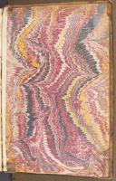 Wide Comb Drawn trough-marbled paper, right endleaf (C.9.7)