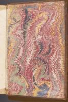 French Curl on Wide Comb trough-marbled paper, right endleaf (C.9.10)