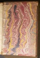 French Curl on Wide Comb trough-marbled paper, right endleaf (C.9.11)