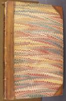 Wide Comb trough-marbled paper, left cover (B.11.16)