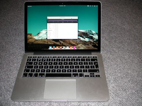 A MacBook Pro running Elementary OS and Artivity Explorer