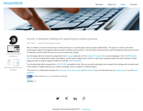 Semiodesk website screenshot