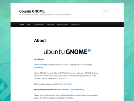 Ubuntu GNOME website screenshot