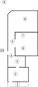 Floorplan of the Flat Time House