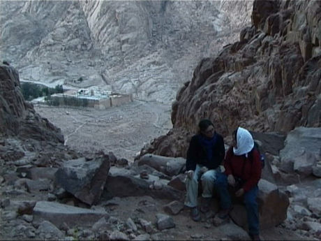 On the way to the top of mount Sinai
