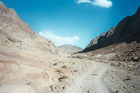 The monastery from the valley