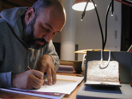 Konstantinos Hatziantoniou making notes