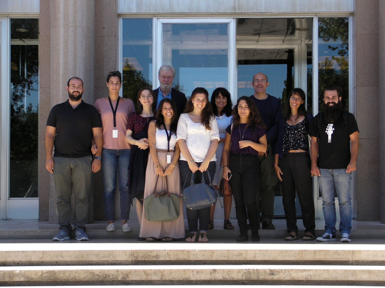 Group photo at the National and University Library