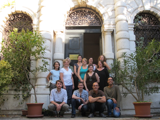 Group photo outside the icon museum